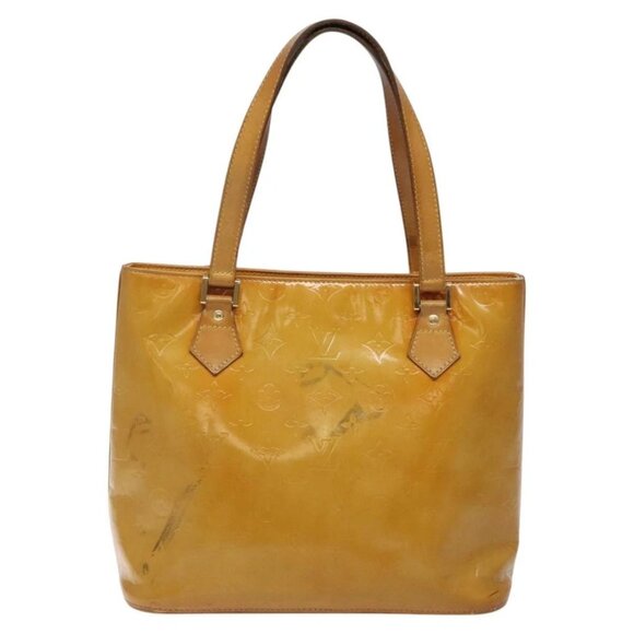 LOUIS VUITTON Monogram Vernis Houston Hand Bag Beige - Picture 2 of 14
